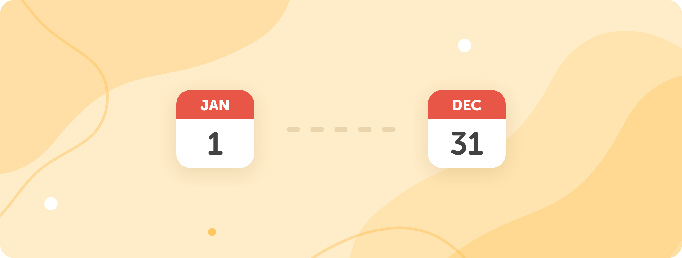 Graphic showing January 1 to December 31.