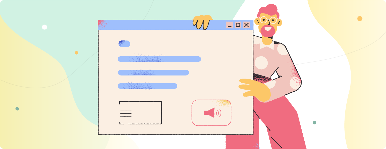 Celebrate Reading Achievements - illustration of a person holding up a digital screen, representative of online classroom environments