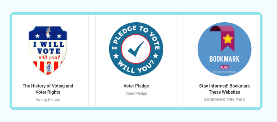 Badges for Dekalb Votes Challenge