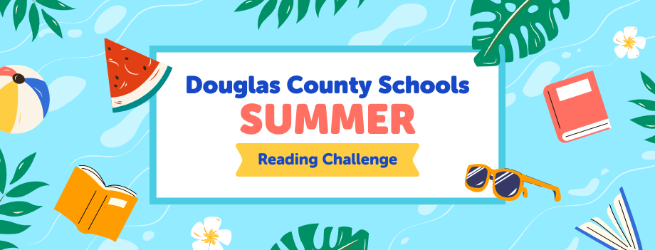 Summer Reading Challenge Banner, tropical theme