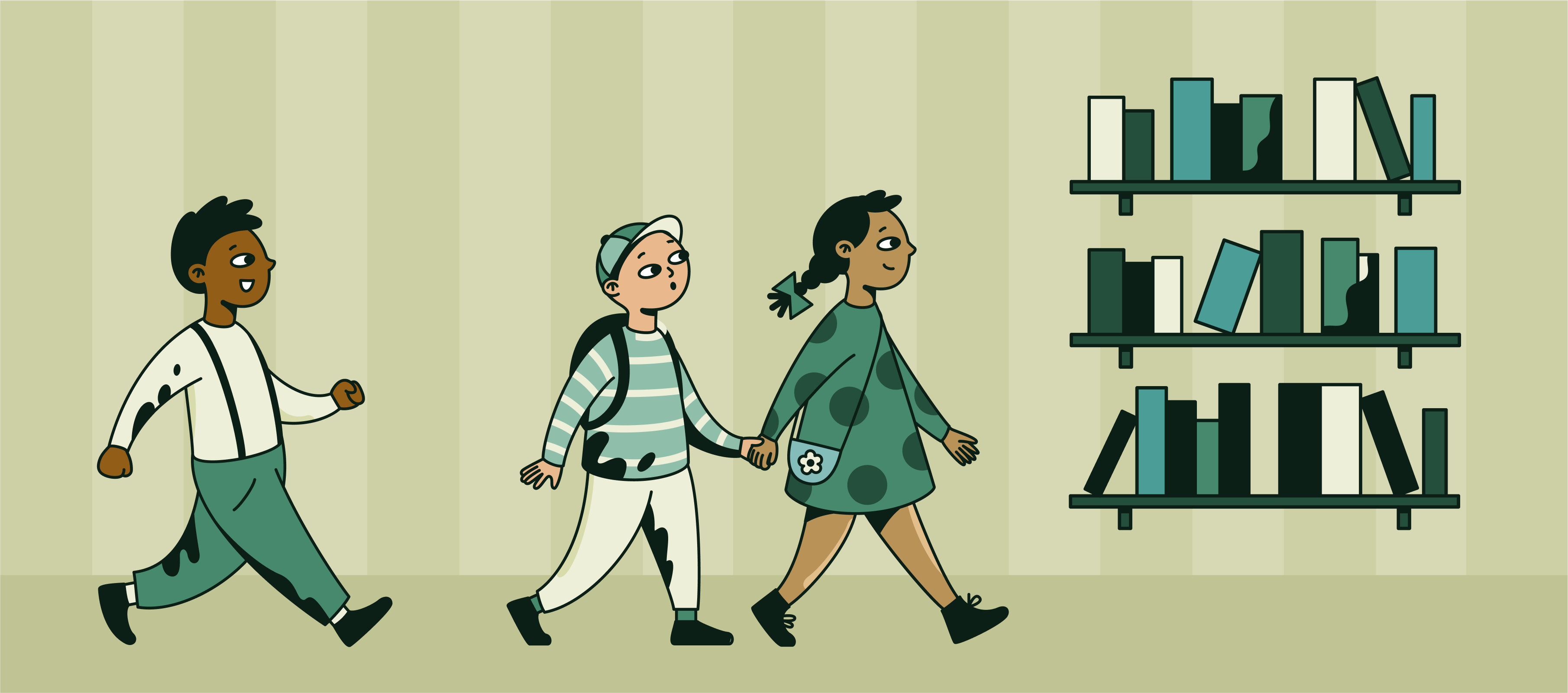Arkansas students heading to the library