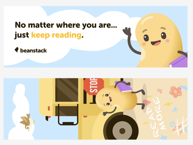 Printable Bookmark: Benny Reading at the Bus Stop