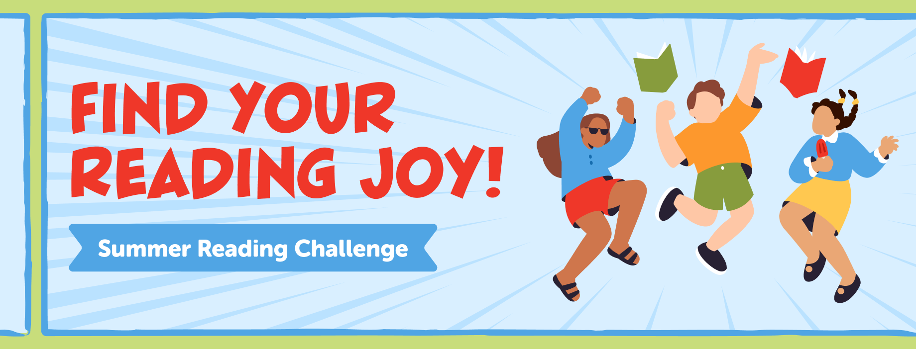 Preview of Summer Reading 2026: Find Your Reading Joy Banners