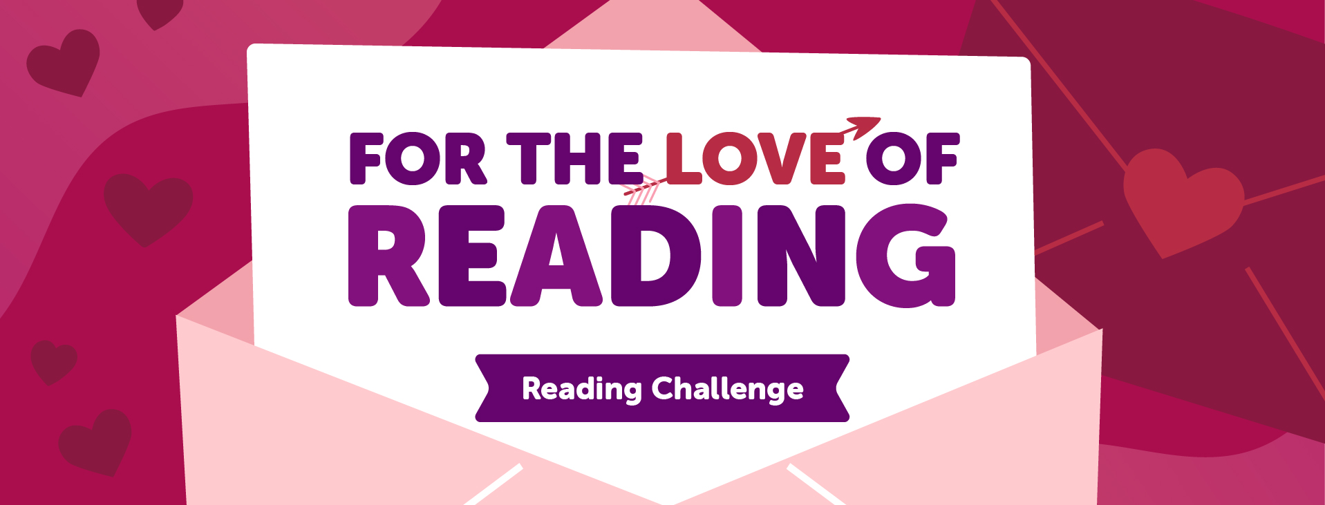 For the Love of Reading 2026 Schools Banner