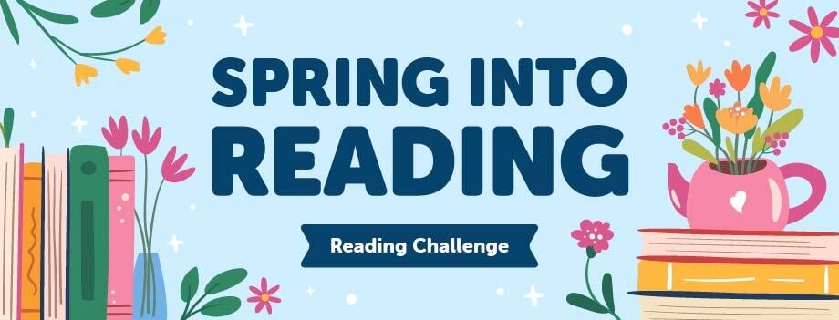 Spring Into Reading 2027 School Banner