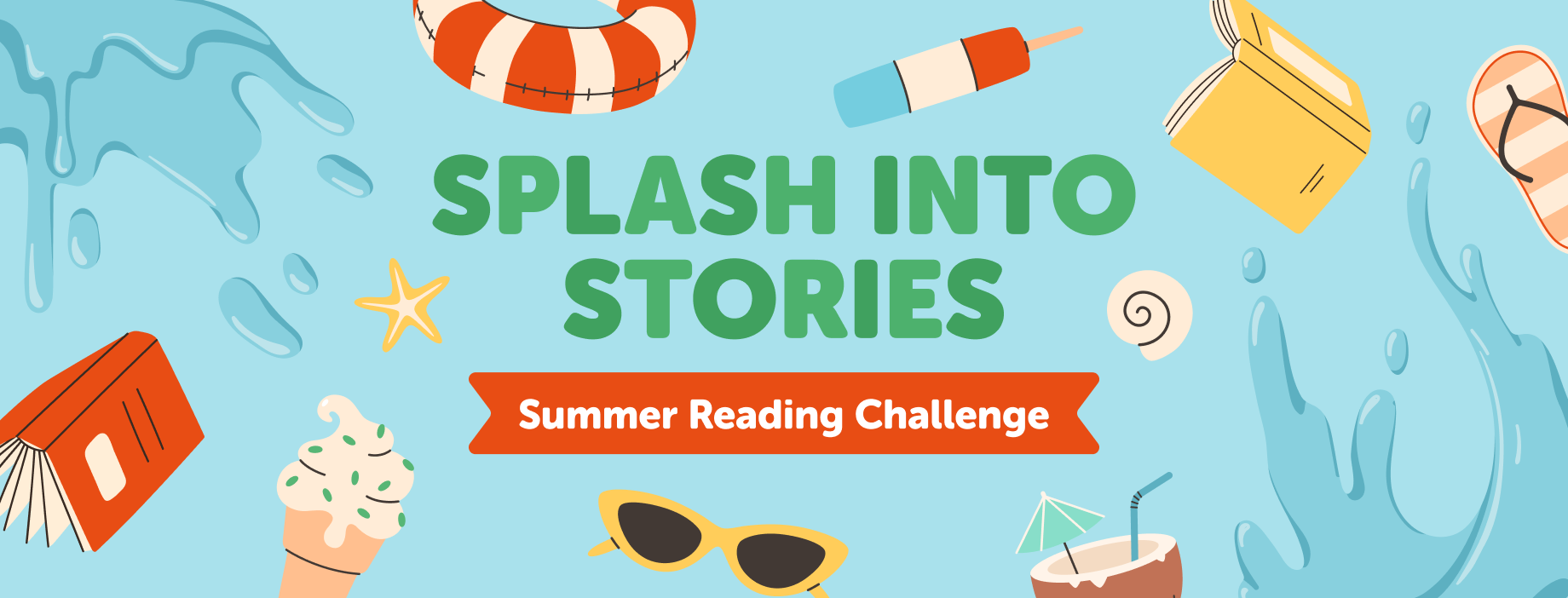 Splash Into Stories Banner