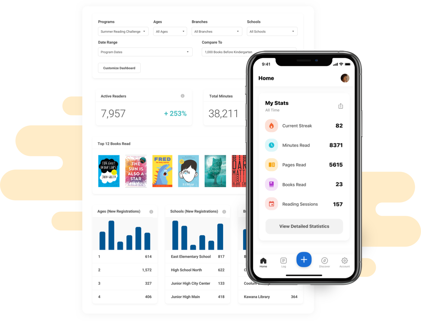reading challenge software and mobile app
