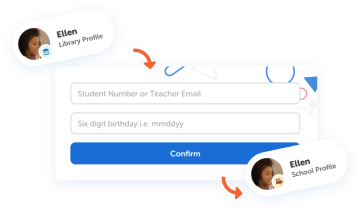 Beanstack tandem account login screen for student library account linking to school  account