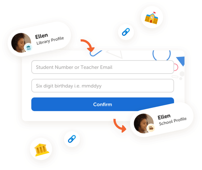 Beanstack student log in confirmation for school and library tandem