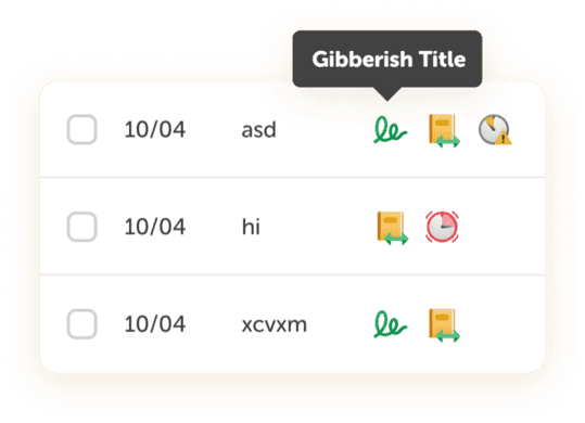 Reading log entries flagged for an educator to review