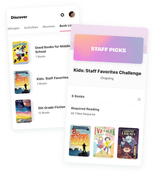 Beanstack reading challenges