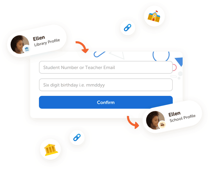 Beanstack tandem account login screen for student school account linking to library account