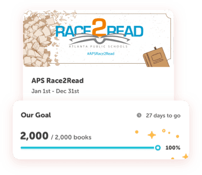 Atlanta Public Schools RACE2Read reading challenge artwork