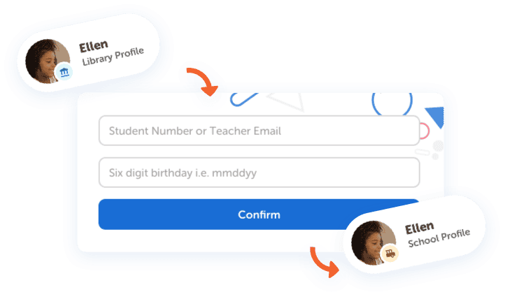 Beanstack tandem account login screen for student library account linking to school  account
