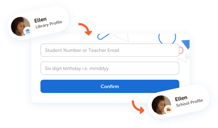 Beanstack account login screen for student school account linking to library account